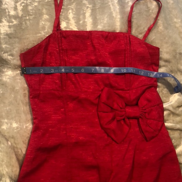 Adorable red vintage style mini dress - Picture 4 of 5